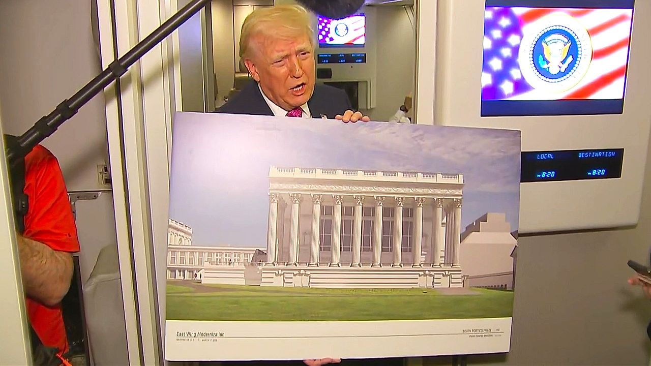 Trump says White House ballroom project is ahead of schedule and under ...