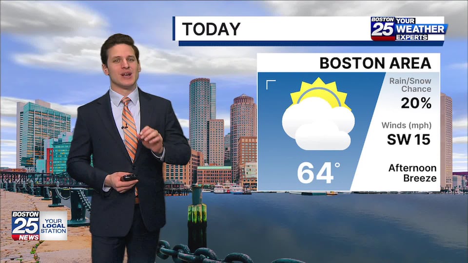 Boston 25 Monday morning weather