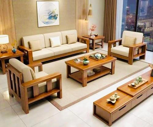Add timeless elegance to your living room with premium teak wood sofa ...