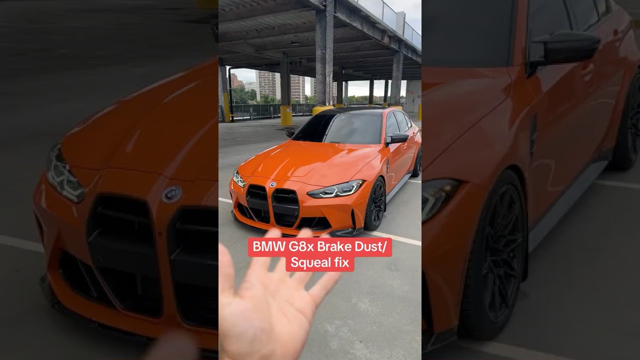 How to fix brake dust & squeal on the BMW M3
