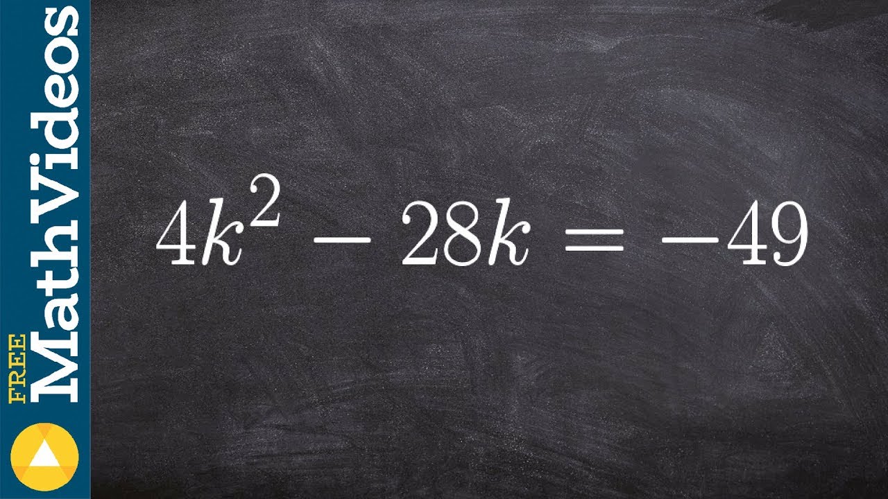 Solving a perfect square trinomial with multiple terms