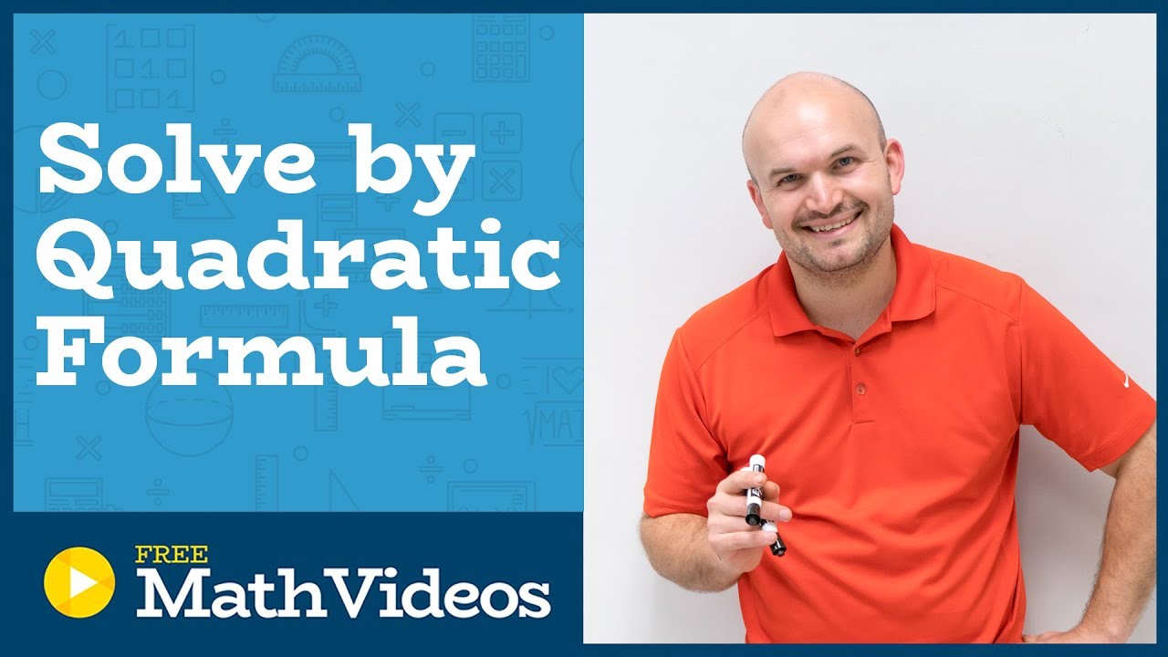 Master solving a quadratic equation using the quadratic formula
