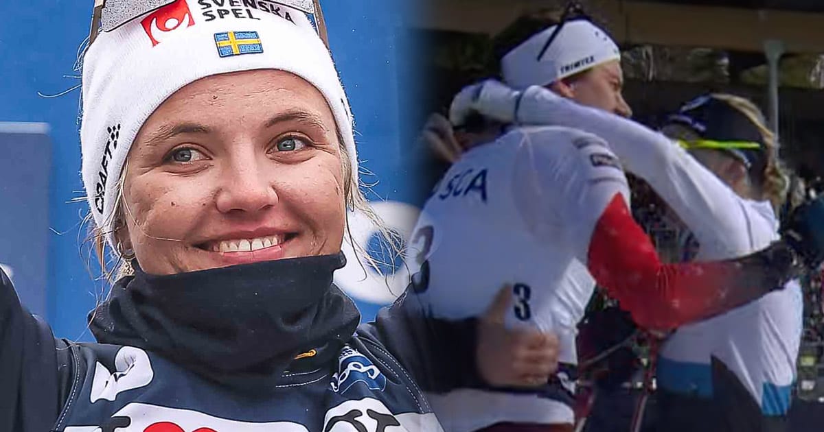 Linn Svahn i tårar efter sambons succé under skid-SM