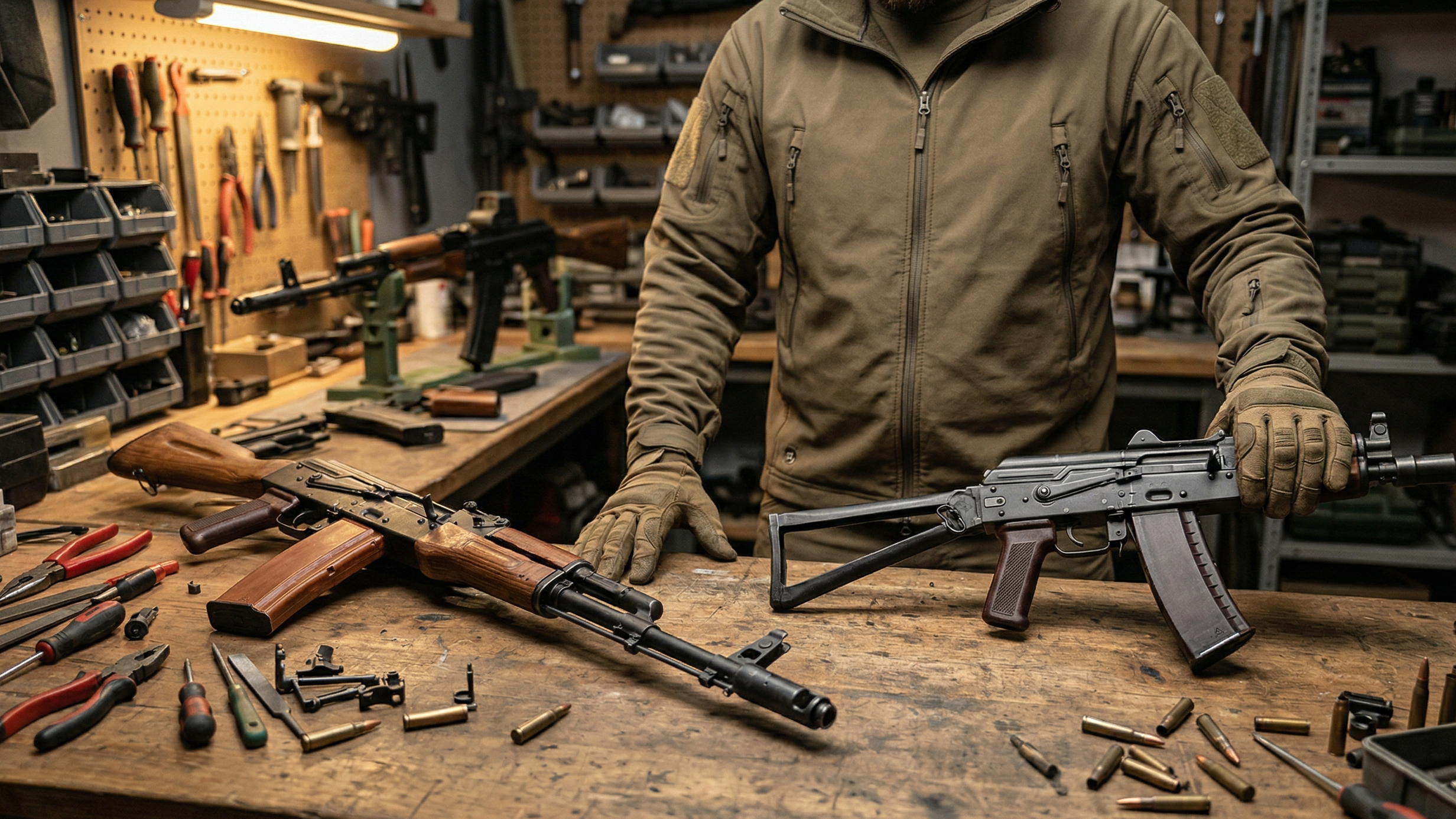 Comment des armes classiques deviennent plus compactes
