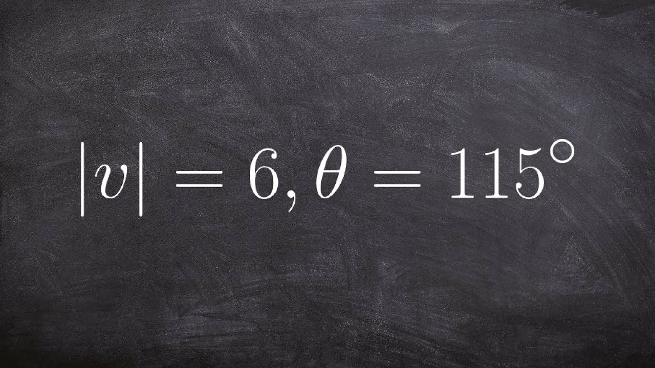 Given the magnitude and direction of a vector find it's components