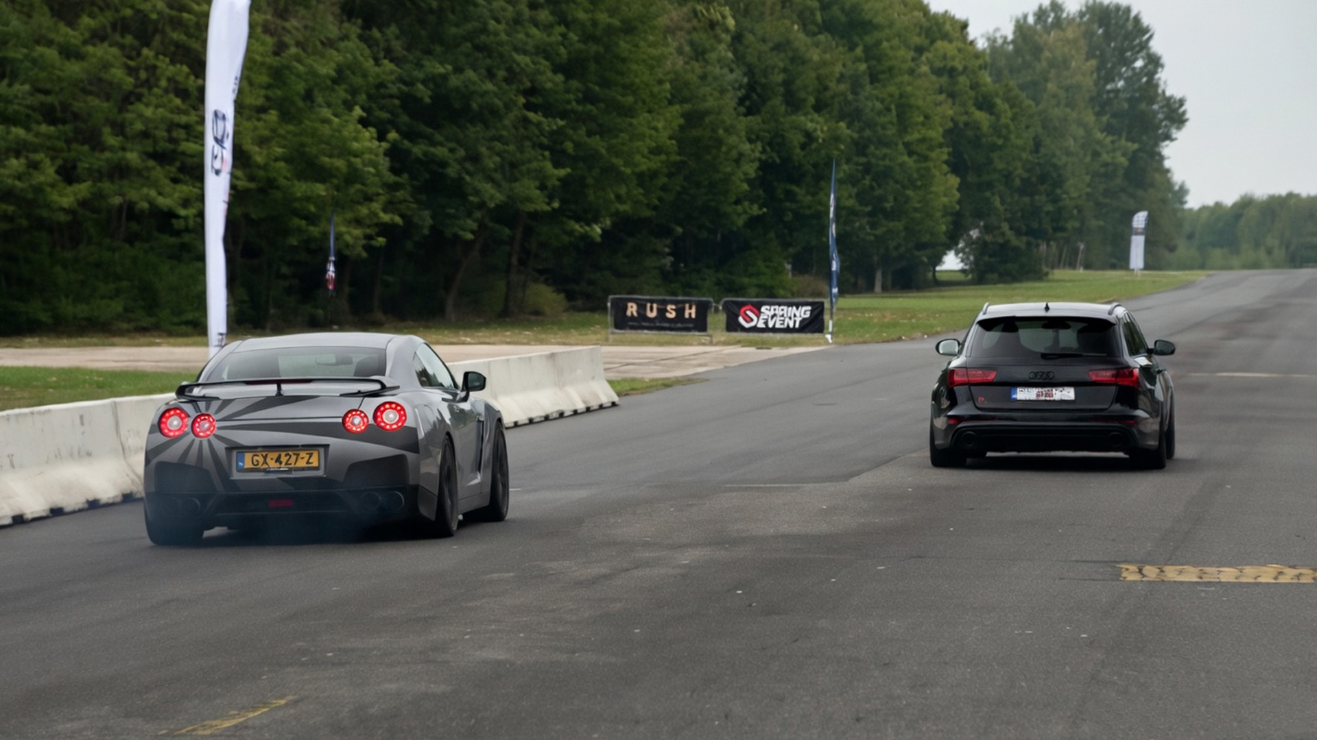 Can a family wagon win against Nissan GTR in straight line battle?