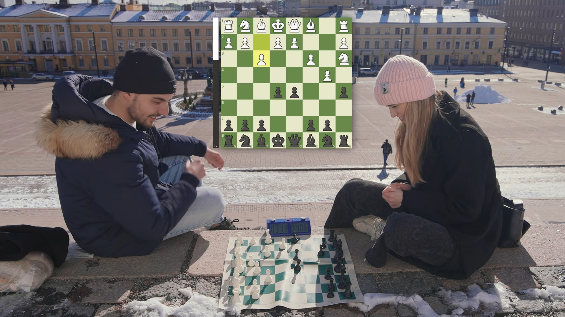 Nobody wanted to talk at first - then the chess games started