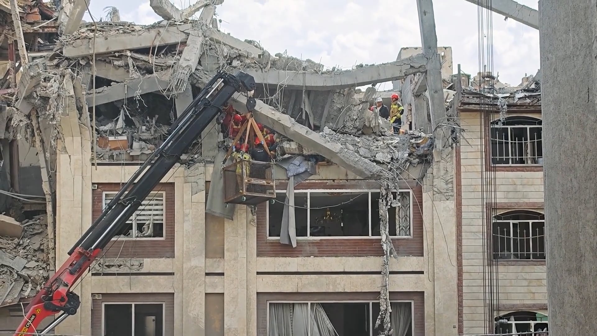Destruction in Tehran after overnight Israeli strikes