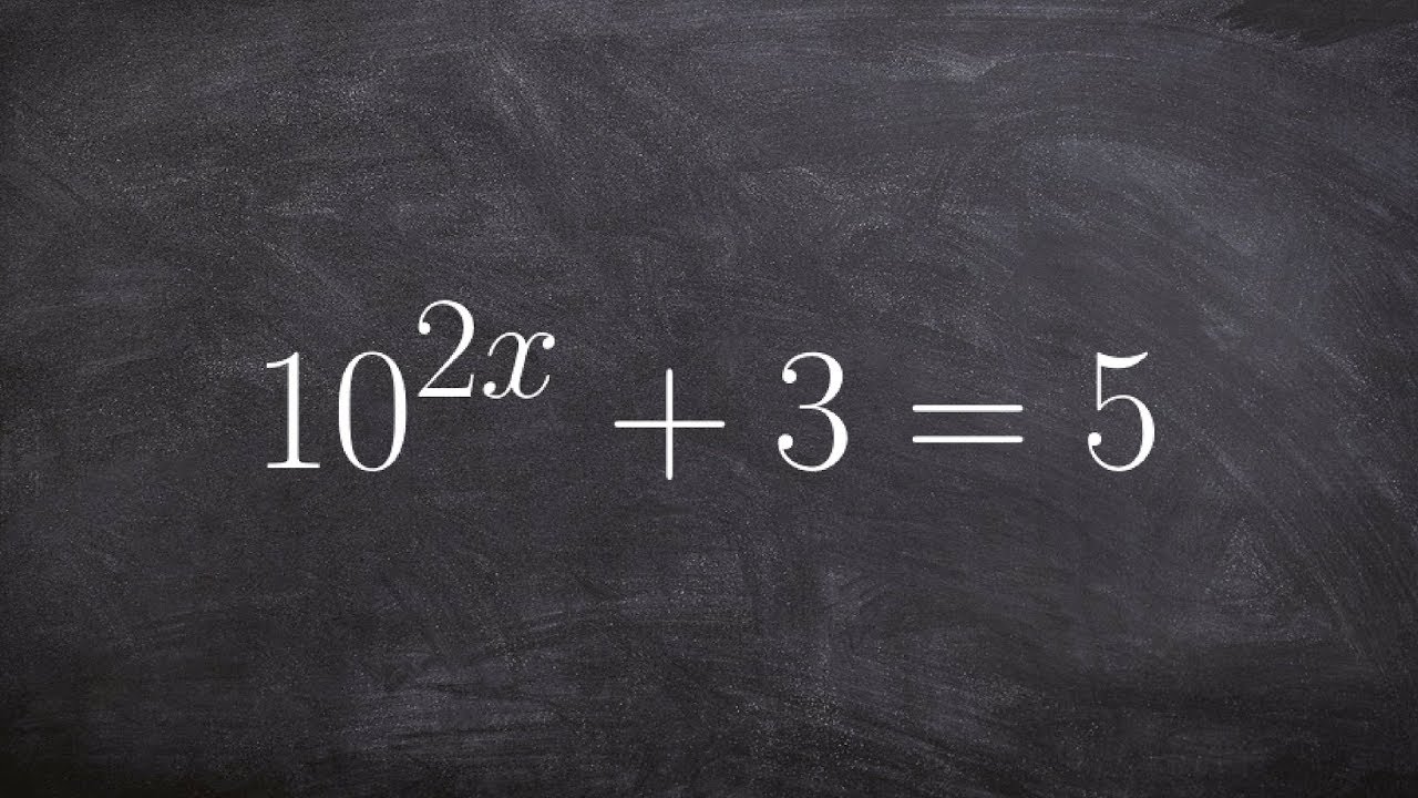 Using inverse operations to help us solve exponential equations