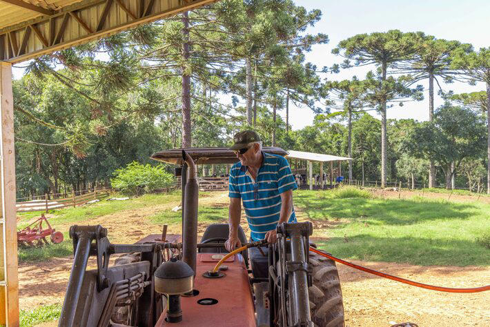 Augustinho Andreatto chegou a ficar quase um dia inteiro sem diesel para as máquinas Foto: Daniel Teixeira/Estadão