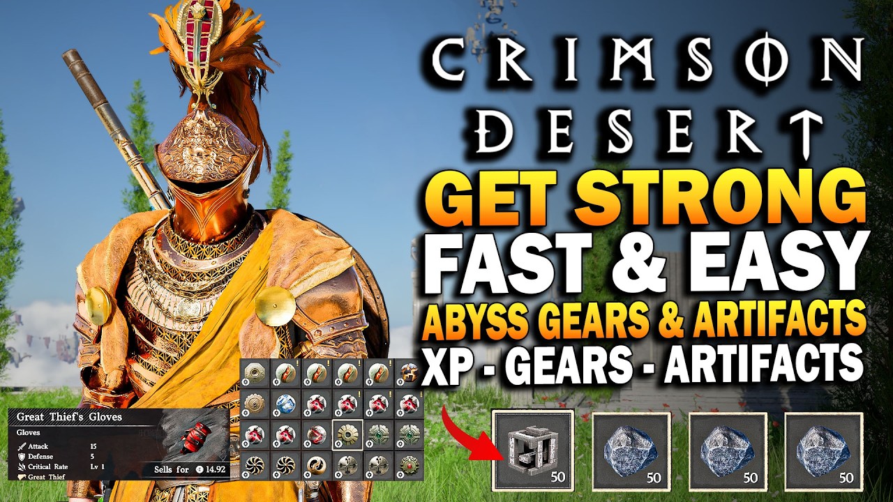 Get overpowered fast & easy in Crimson Desert - Infinite XP, Abyss ...