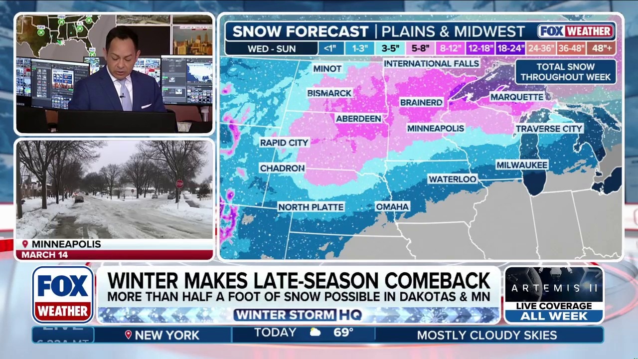 April snow and winter weather expected across Northern Plains, Upper ...