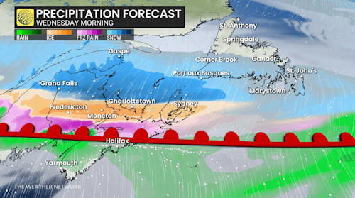 Spring snow and ice threat spread across Atlantic Canada