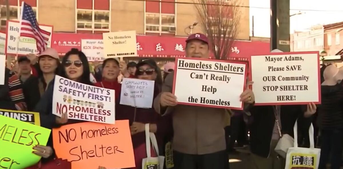 Angry residents form human wall to block construction of controversial ...