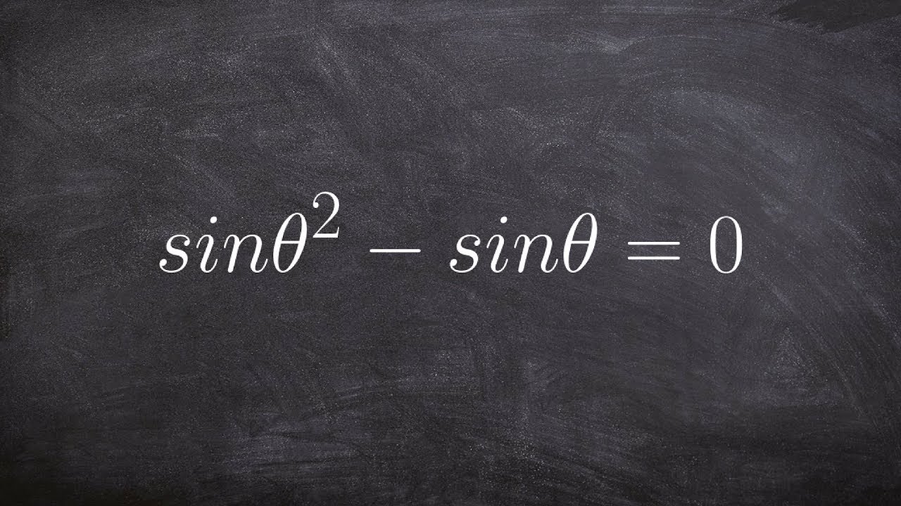 Solve a trigonometric equation for all the real solutions with sine