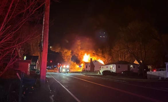 House in Merrimack Valley town destroyed in early morning fire