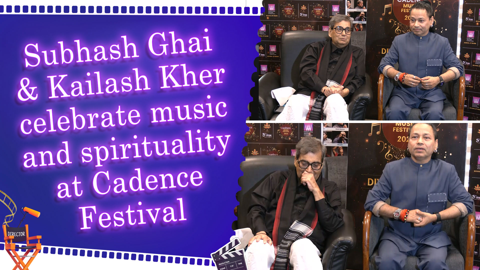 Subhash Ghai & Kailash Kher celebrate music and spirituality at Cadence ...
