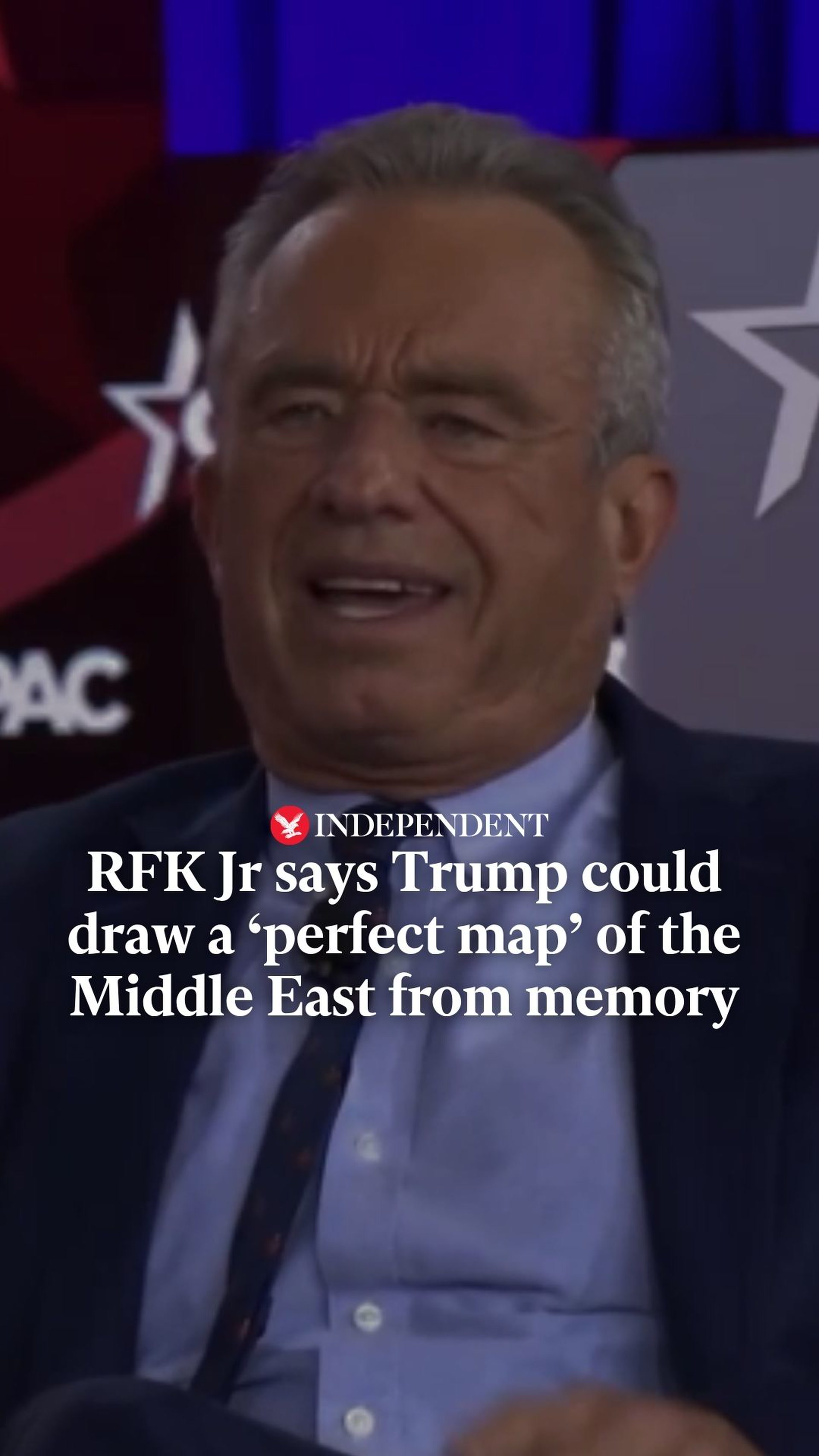 RFK Jr says Trump could draw a 'perfect map' of the Middle East from memory