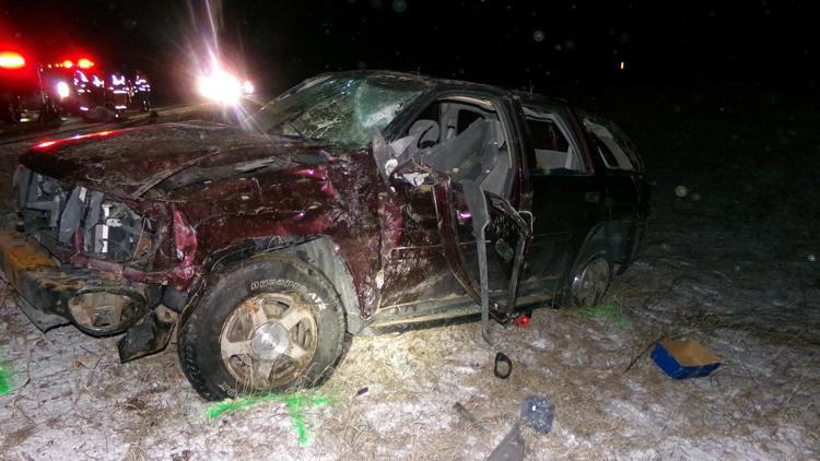 New Era man killed after losing control on black ice, overturning vehicle