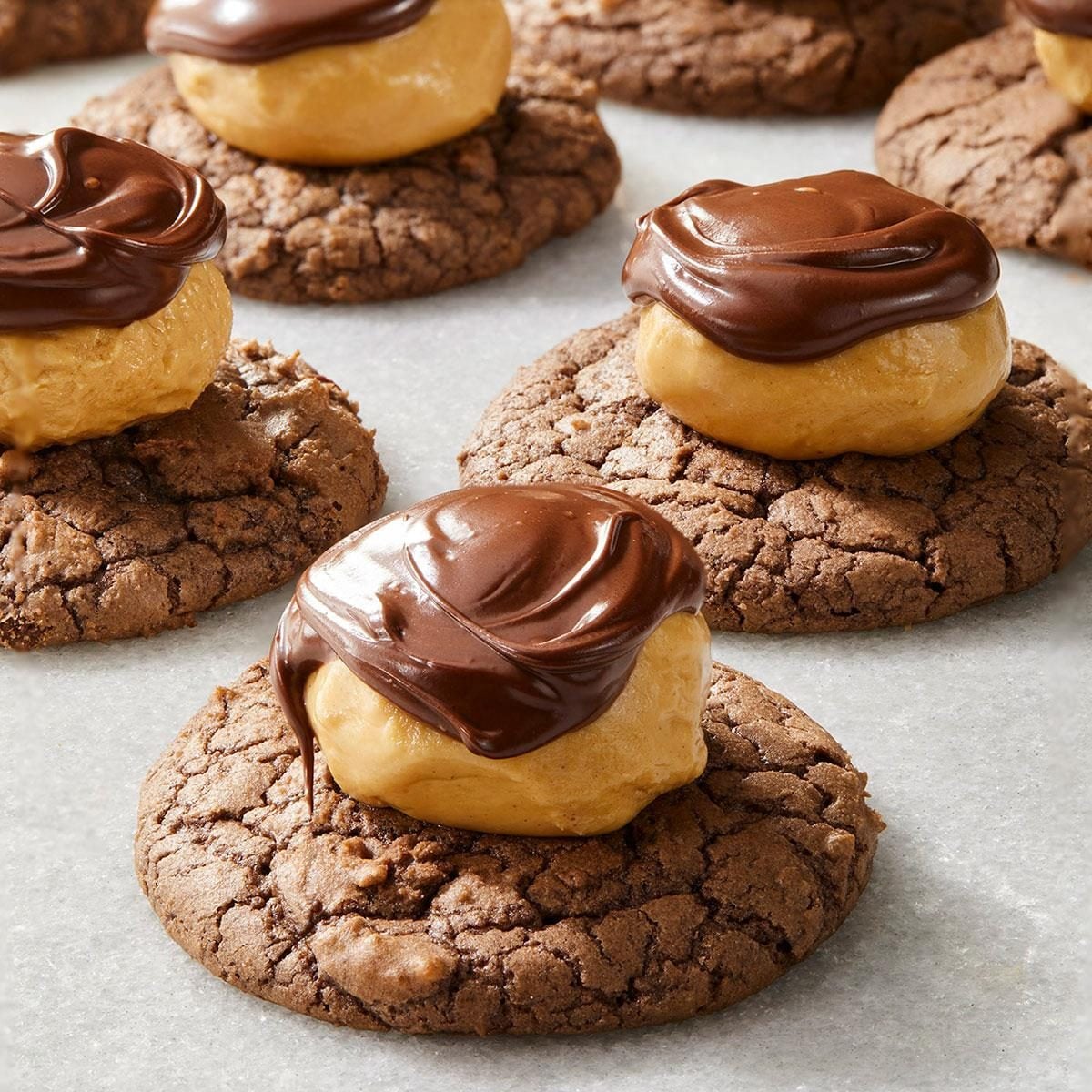 Buckeye brownie cookies