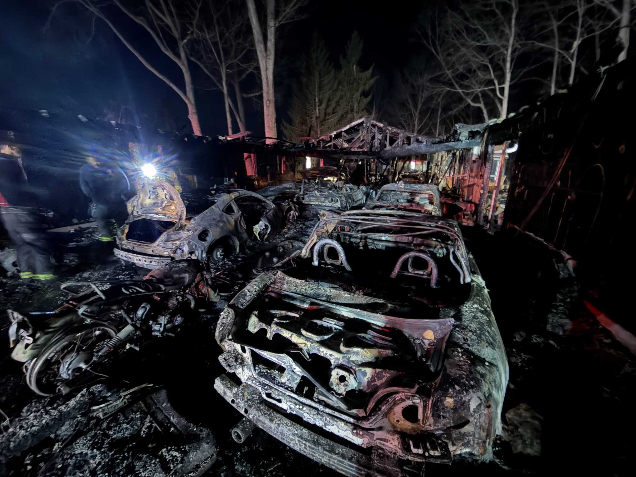 Garage fire destroys 11 classic cars worth $500K