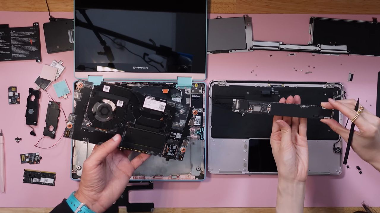 Framework founder compares MacBook Neo and Framework laptop upgradeability