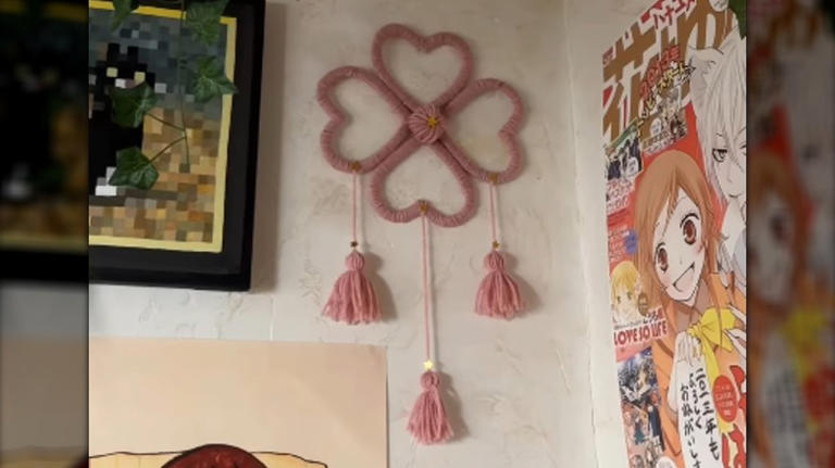 Turn cardboard scraps into the cutest hanging wall decor with an easy DIY