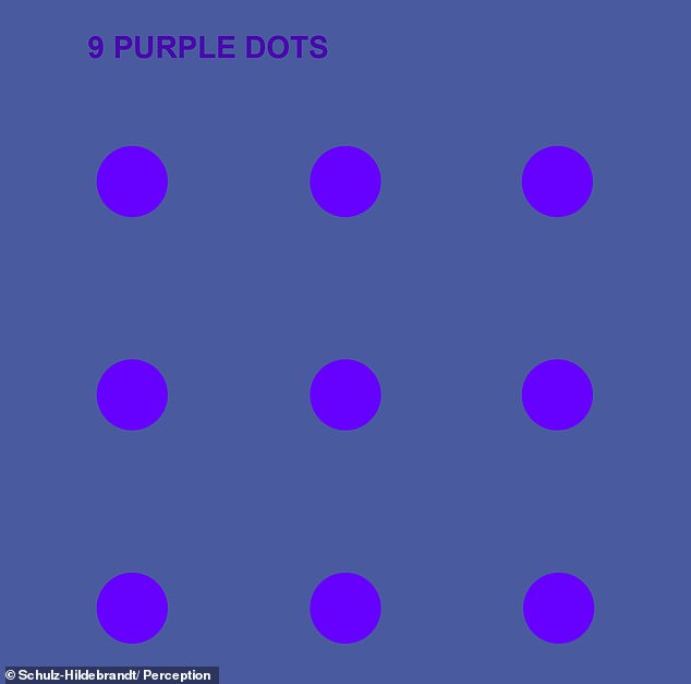 Are these dots blue or purple? Optical illusion reveals how perception ...