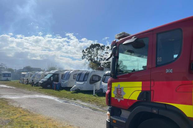 Pictures show emergency services tackling fire at South Essex garden centre