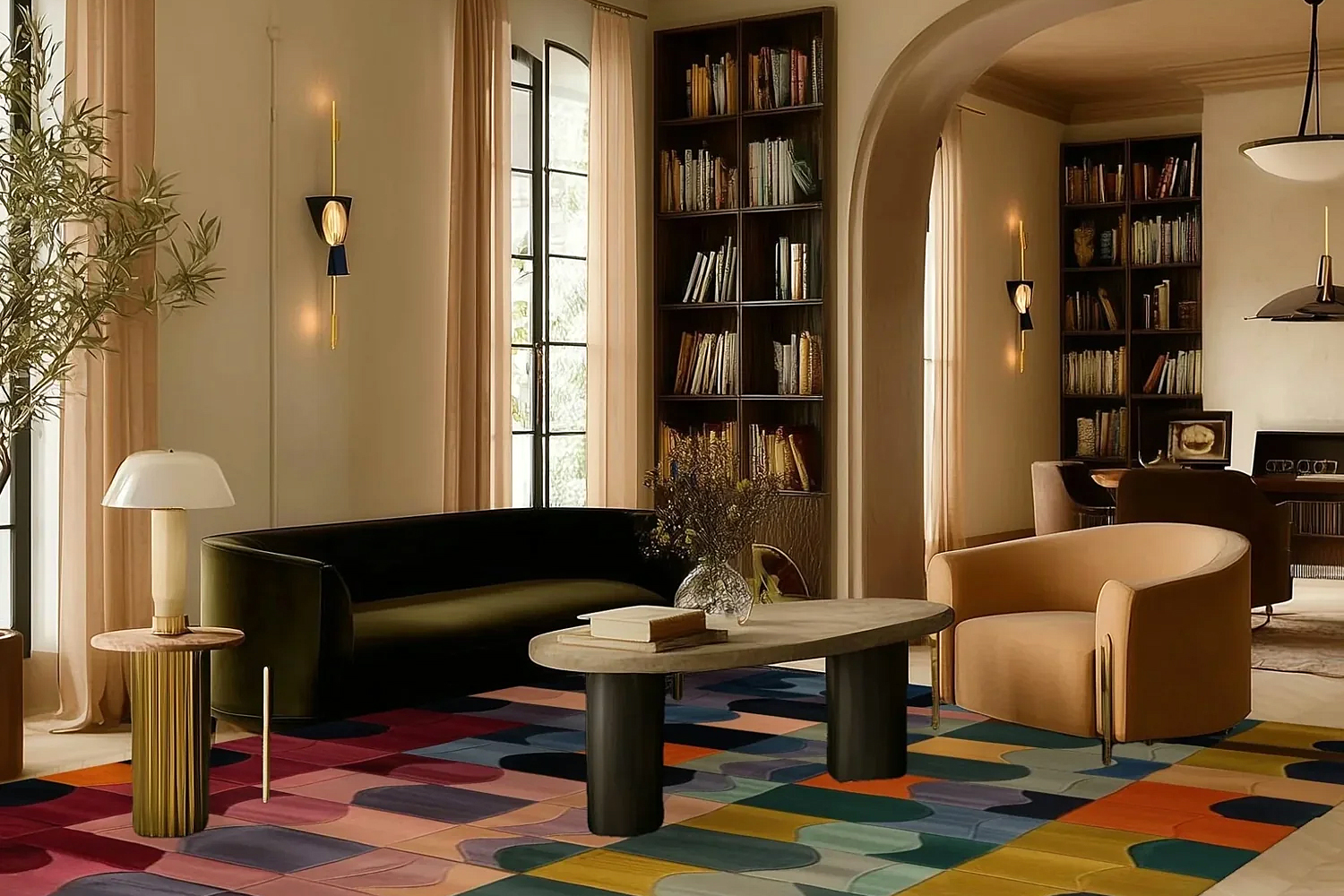 Skip the gallery wall—this rug brand wants you to put art on the floor