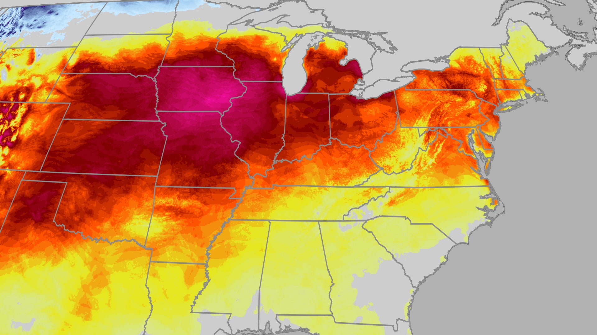 Early week record heat targets eastern US