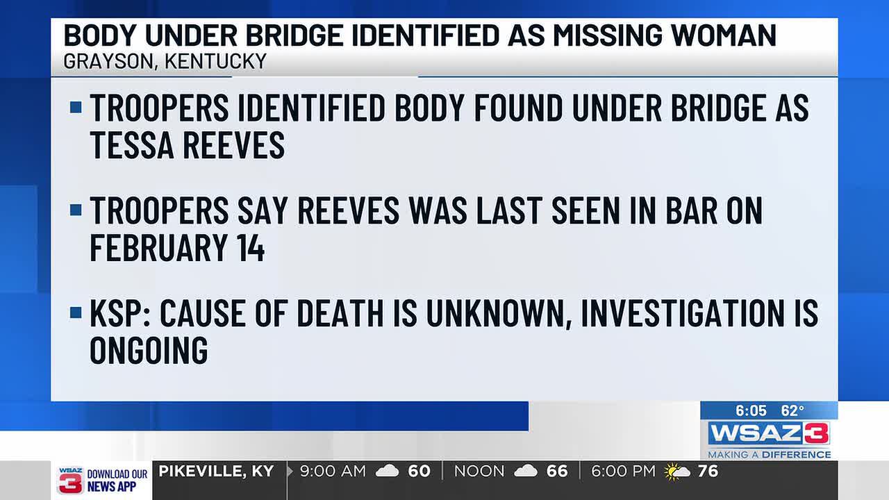 Body under bridge identified as missing woman