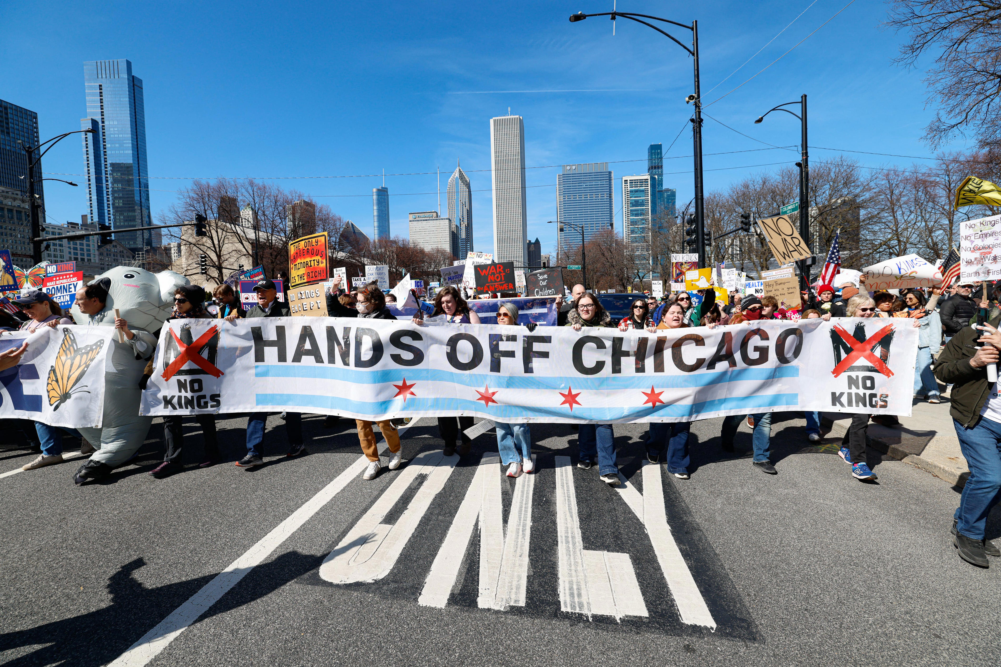 Here's a look at which Illinois officials joined 'No Kings' rallies