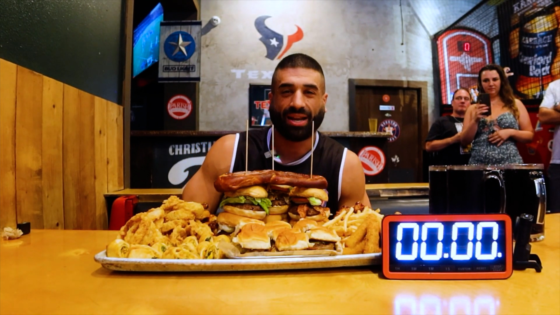 Attempting to survive a full menu challenge in Texas