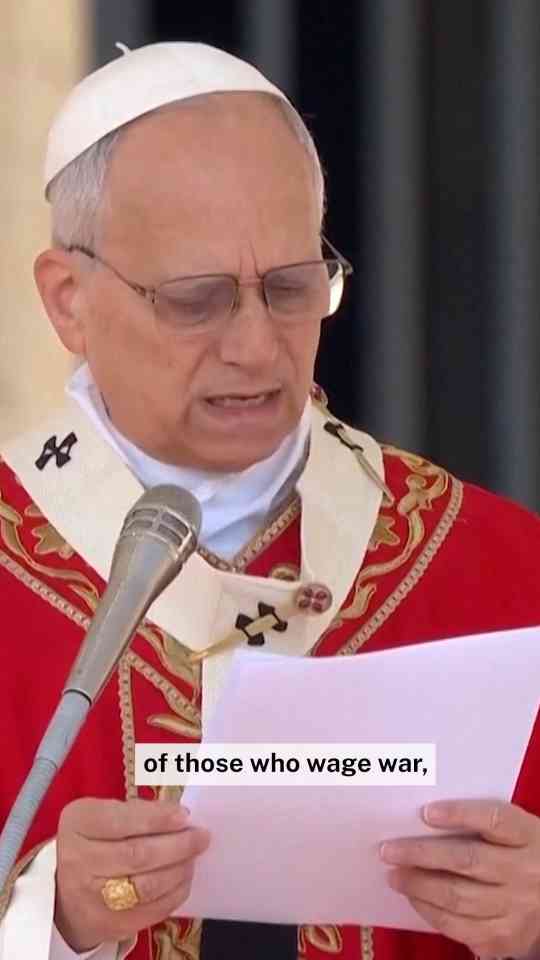 Pope Leo said that God rejects the prayers of leaders who start wars in ...