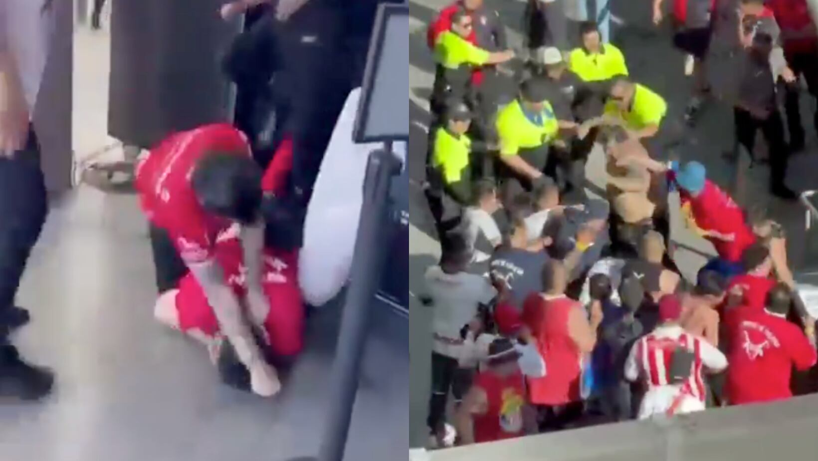 Escándalo internacional: Aficionados de Chivas y Atlas protagonizan ...