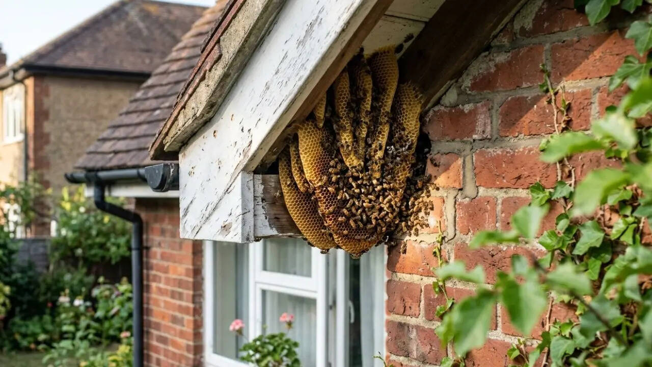 How to identify honey bee nest around home: What it looks like and ...
