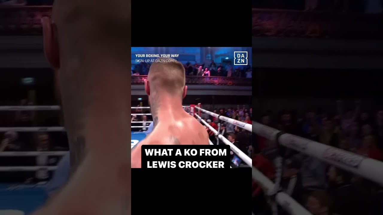 What a KO, courtesy of Lewis Crocker too big and too strong, blasts out ...