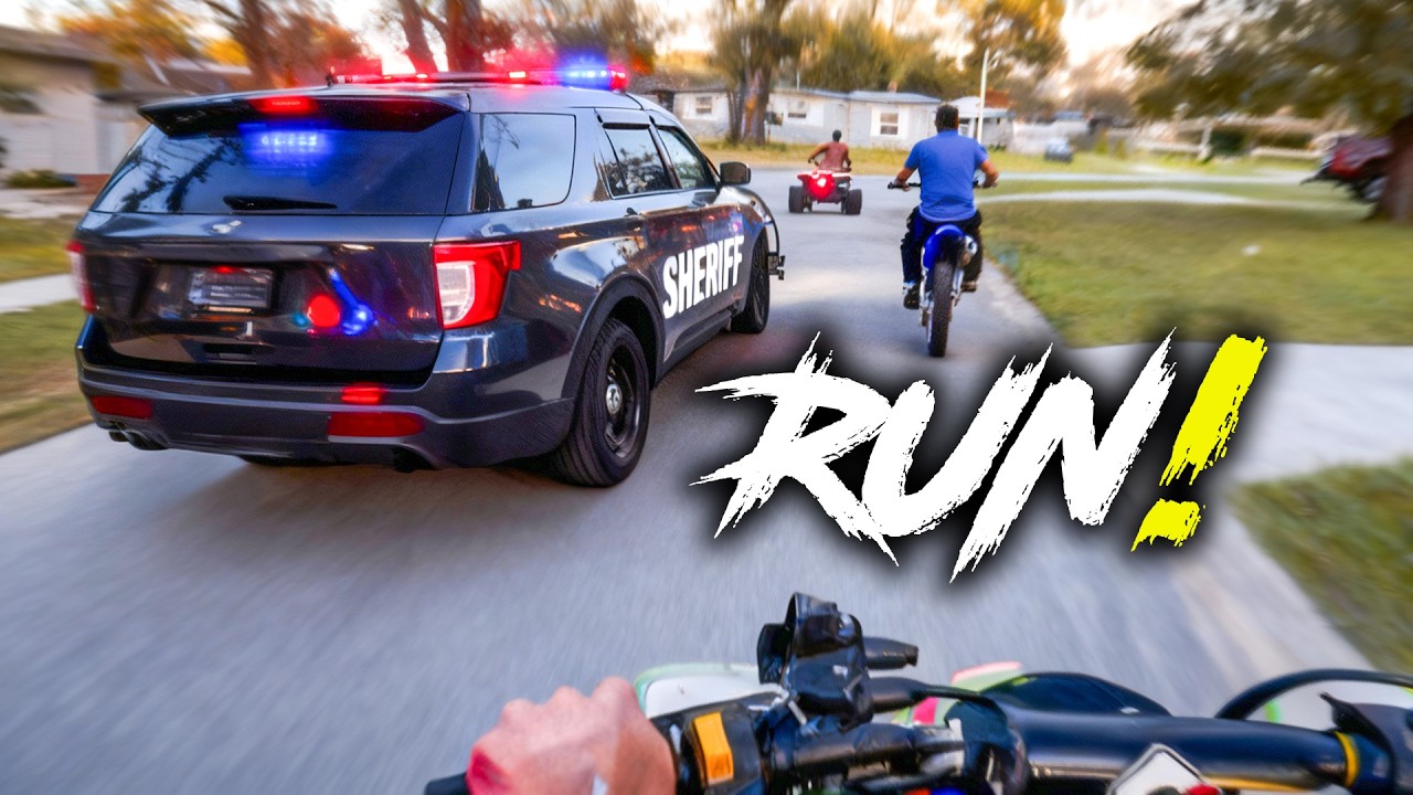Bikers vs angry cops: High-speed mayhem!