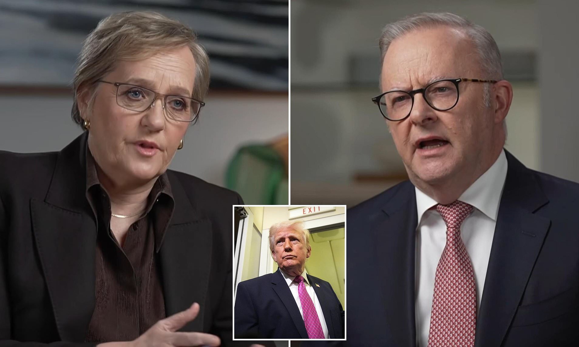 Awkward moment Albo is grilled over the success of Trump's Iran war ...