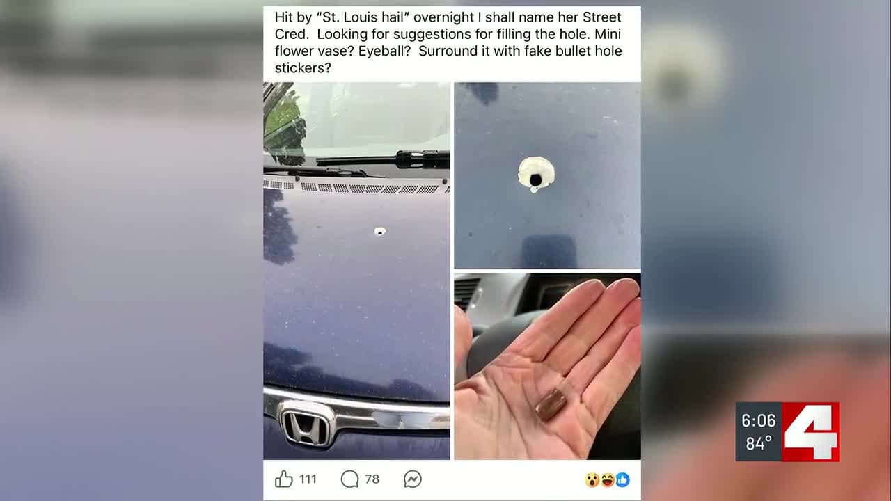 ‘I called it St. Louis hail’: South City woman turns car damage from ...