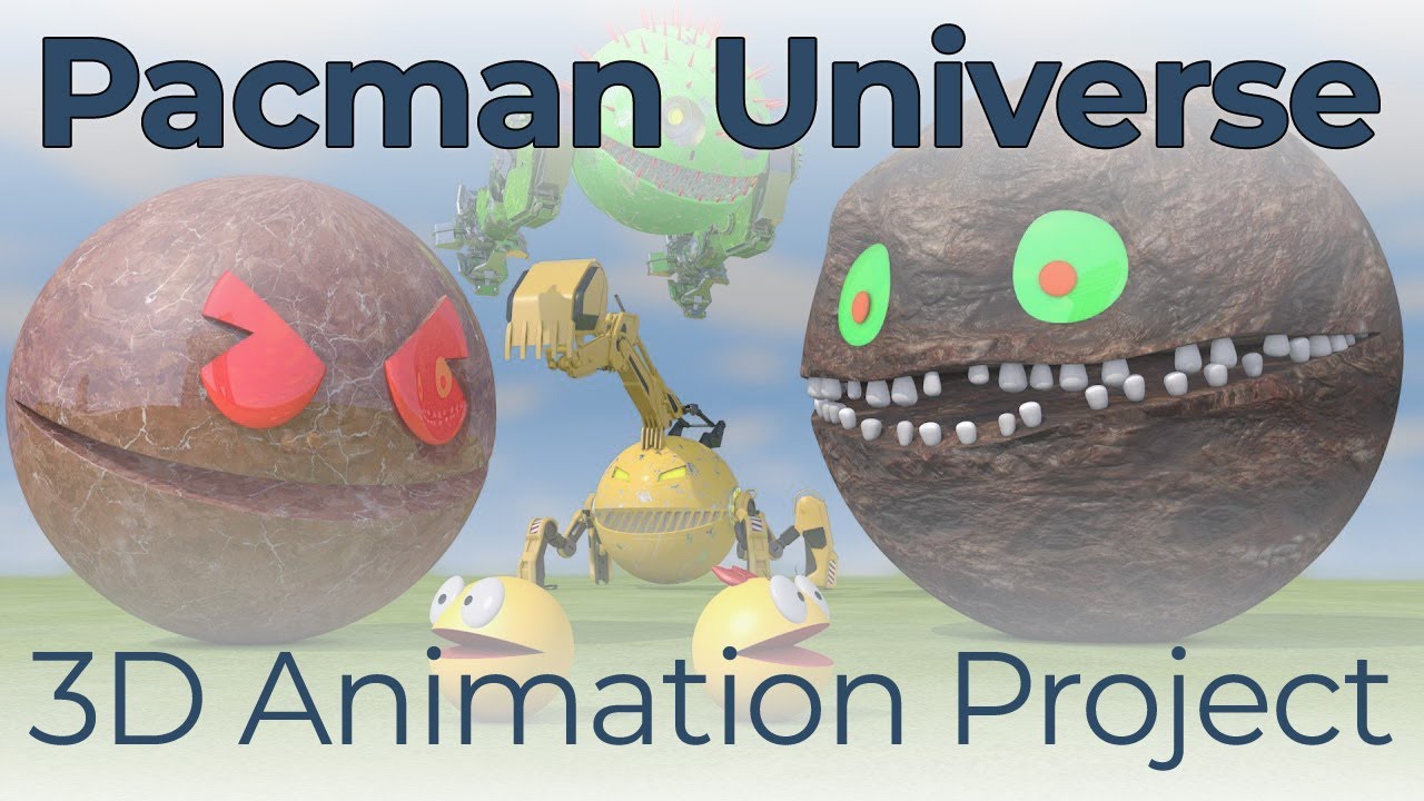 Pacman vs Monsters #6 Compilation | Marble, Mud, Excavator Robot ...