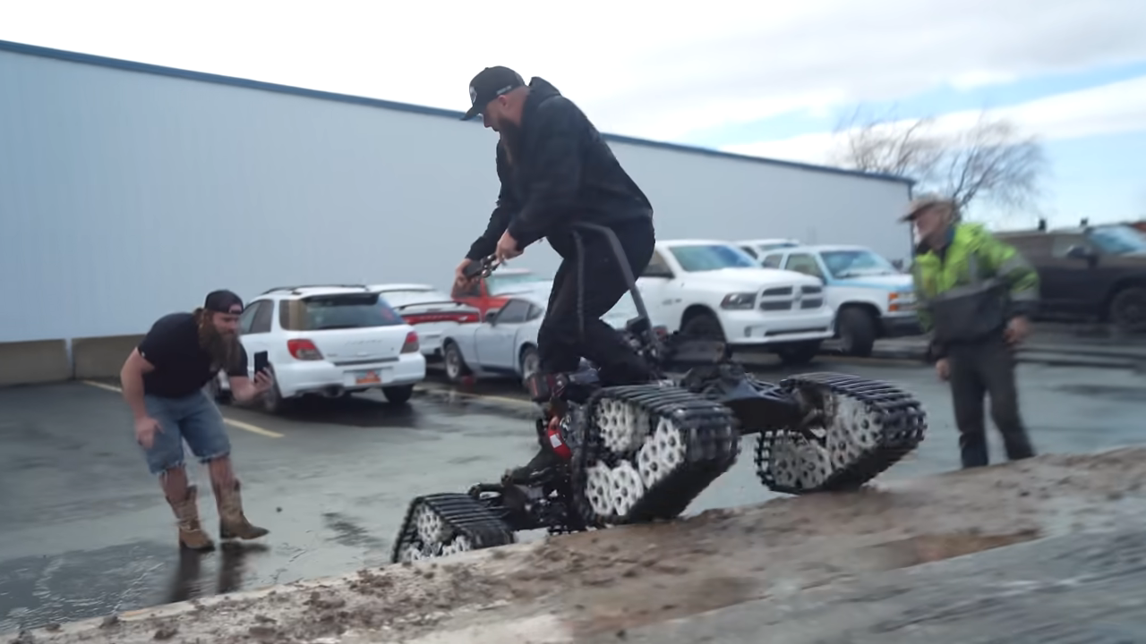 I hit full throttle and it tried to throw me off