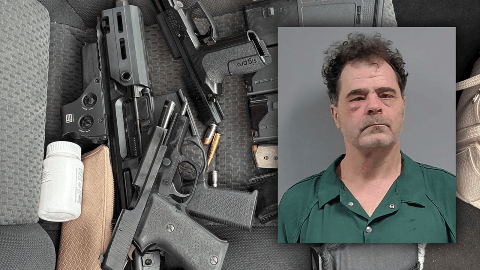 Traffic stop in Pensacola leads to arrest of felon with 3 guns, 155 ...