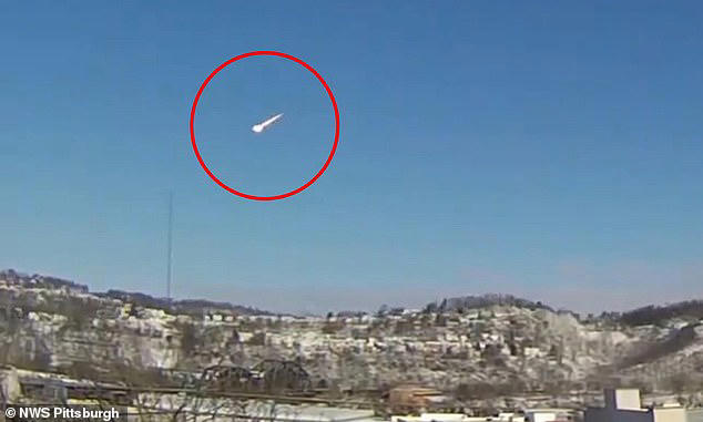 On March 17, witnesses in Pittsburgh reported seeing what appeared to be a burning object streaking through the sky, describing it as 'a rocket or something like a meteor'