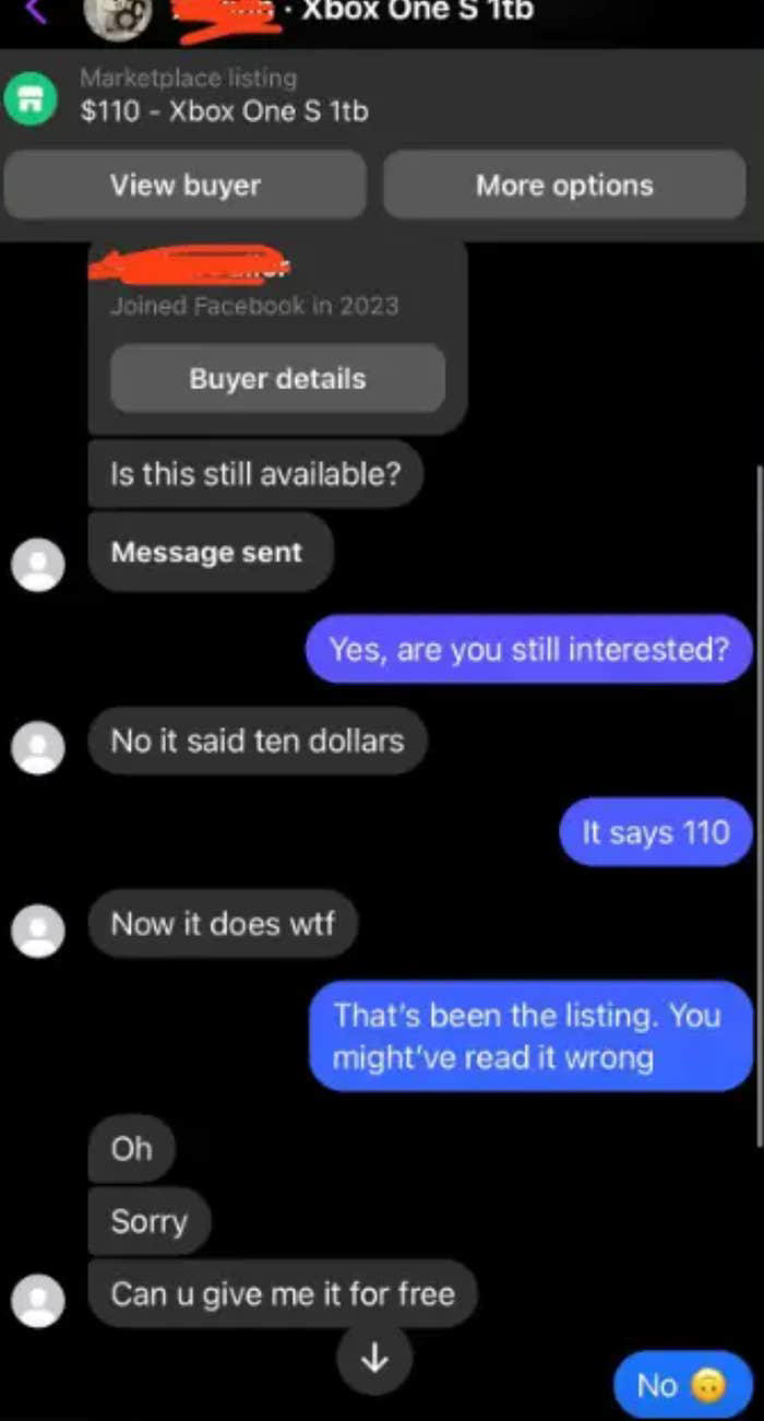 This woman's Facebook Marketplace saga is going viral, and it has