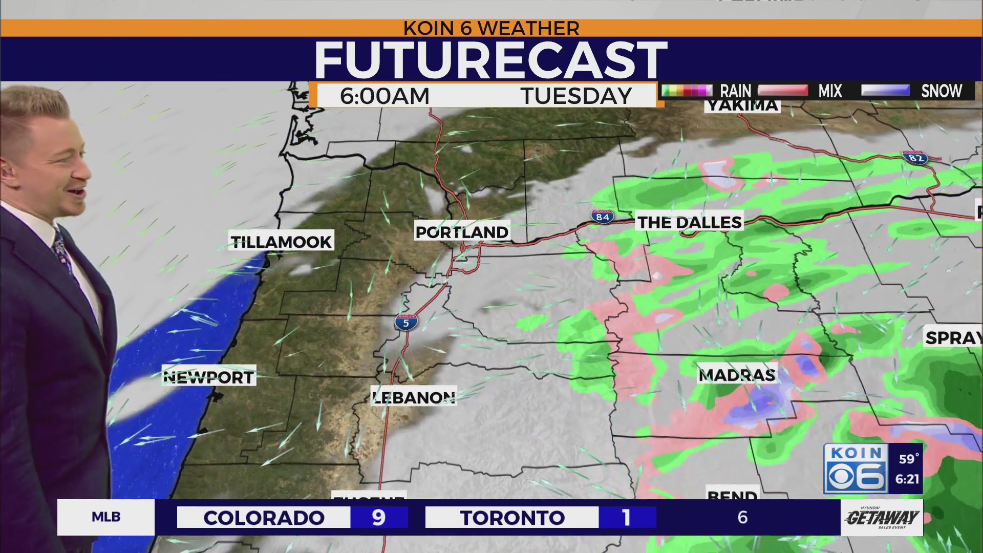 April starts off wet for Portland