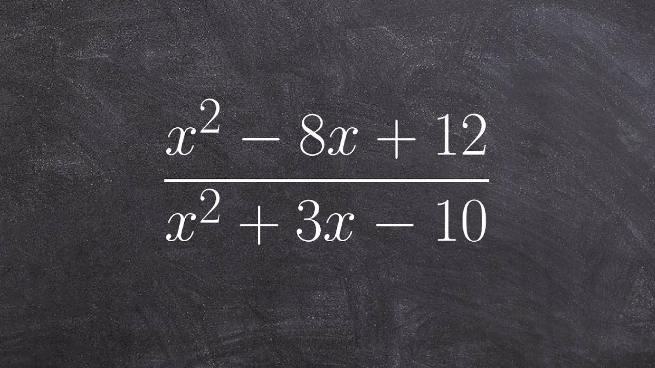 Simplify a rational expression by factoring a trinomial