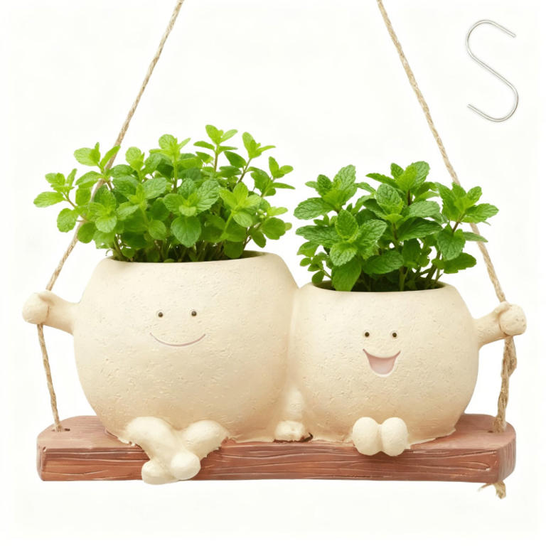 Walmart's $13 smiling hanging planter is a cheerful spring decor upgrade
