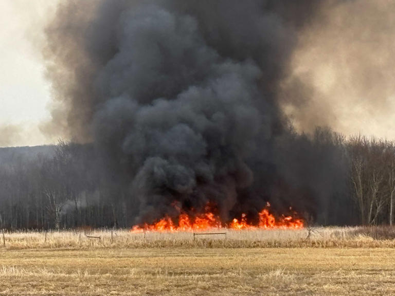 Crews spend hours battling brush fire in Ferrisburgh